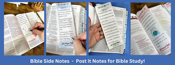 Bible Side Notes, Post It Notes for your Bible, Bible Margin Notes, Margin Sticky Notes, Bible Study Sticky Notes