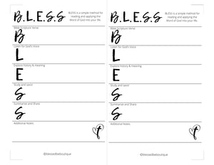 B.L.E.S.S. Method of Bible Study - Blessed Be Boutique