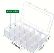 Load image into Gallery viewer, Clear Storage Box with Adjustable Dividers - Blessed Be Boutique