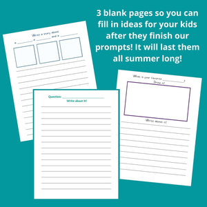 Kid's Summer Journal with Writing Prompts - Blessed Be Boutique