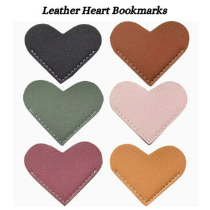 Leather Heart Bookmark Set - Blessed Be Boutique