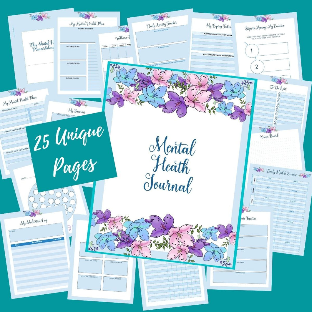 Mental Health Journal - Blessed Be Boutique