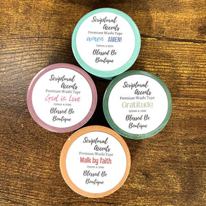 Scriptural Accents Washi Tape - Blessed Be Boutique