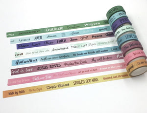 Scriptural Accents Washi Tape - Blessed Be Boutique