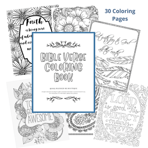 Bible Verse Coloring Book - Blessed Be Boutique