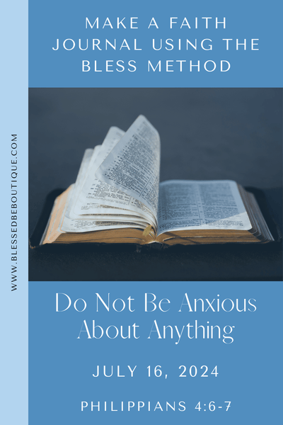 Do Not Be Anxious About Anything